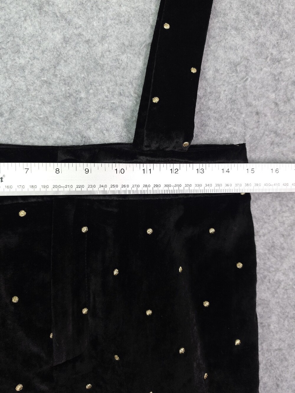 Sézane Siloe Black Velvet Gold Polka Dot Embroidered Overalls Suspenders - Picture 7 of 9